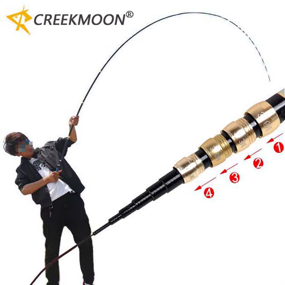 Caña Telescópica Carbono Multilongitud 3,6-7,2m Ultraligera Río - imagen 3