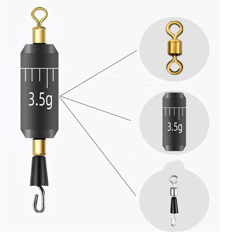 Plomo de gota con escala: lastre compacto resistente para pesca - imagen 3