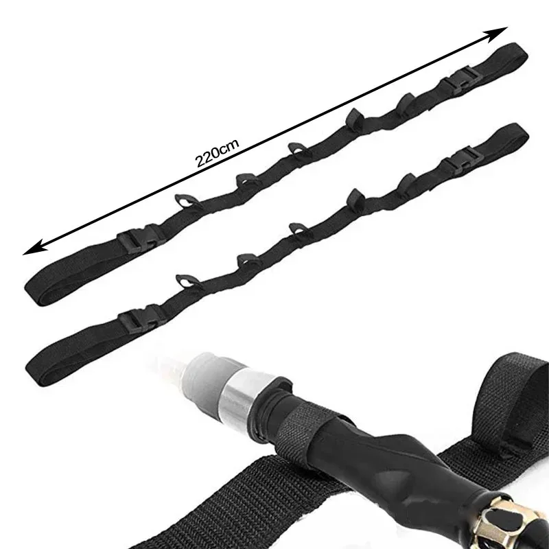 Soporte para Cañas de Pescar universal en coche, correa ajustable