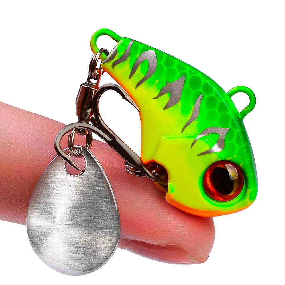 Spinner VIB Señuelo Hundido Láser Ojos 3D Anzuelo Triple - imagen 5