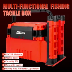 SeaKnight Caja de almacenamiento para aparejos de pesca resistente
