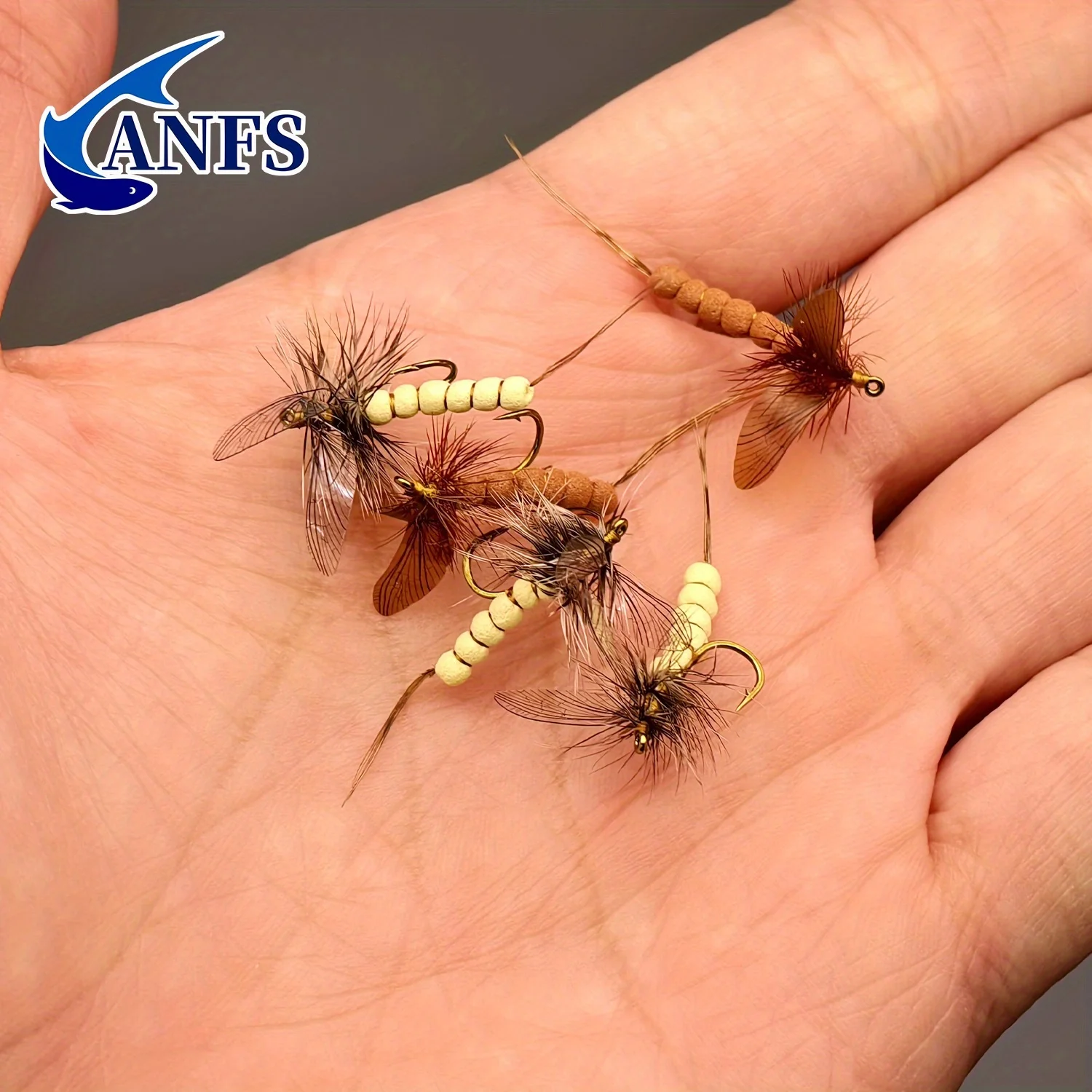 Ángulo lateral de la mosca seca ANFS mostrando su perfil
