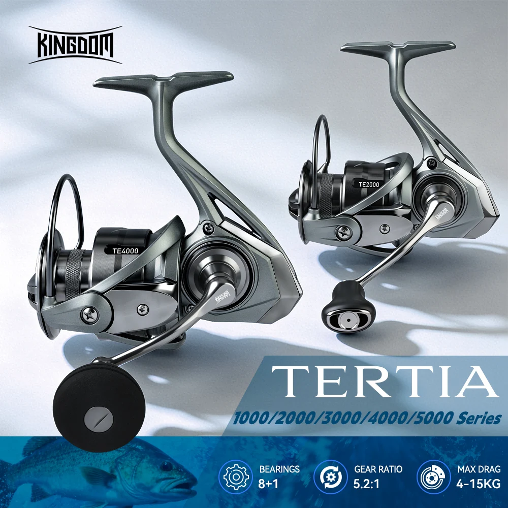 Carrete giratorio Kingdom TERTIA – pesca de spinning robusto - imagen 2
