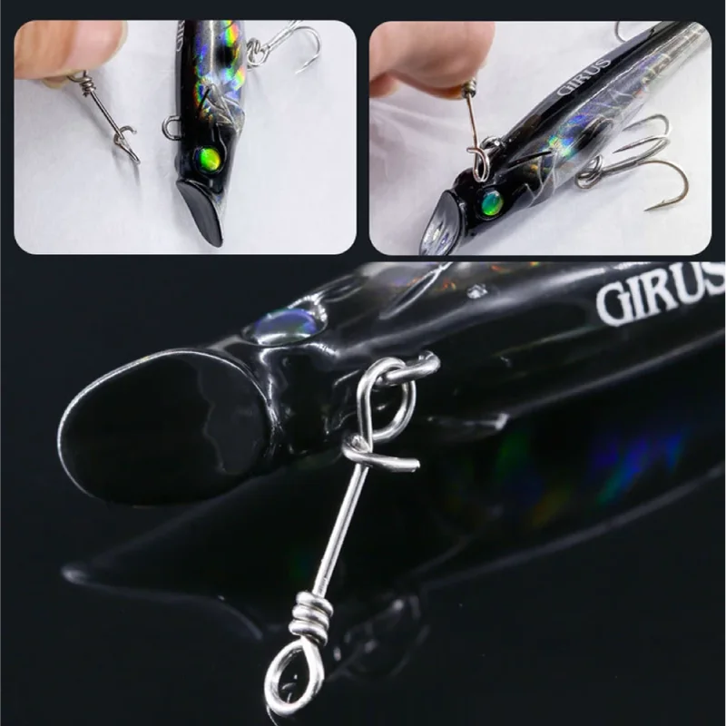Clips de acero inoxidable para señuelos – enganche rápido - imagen 3