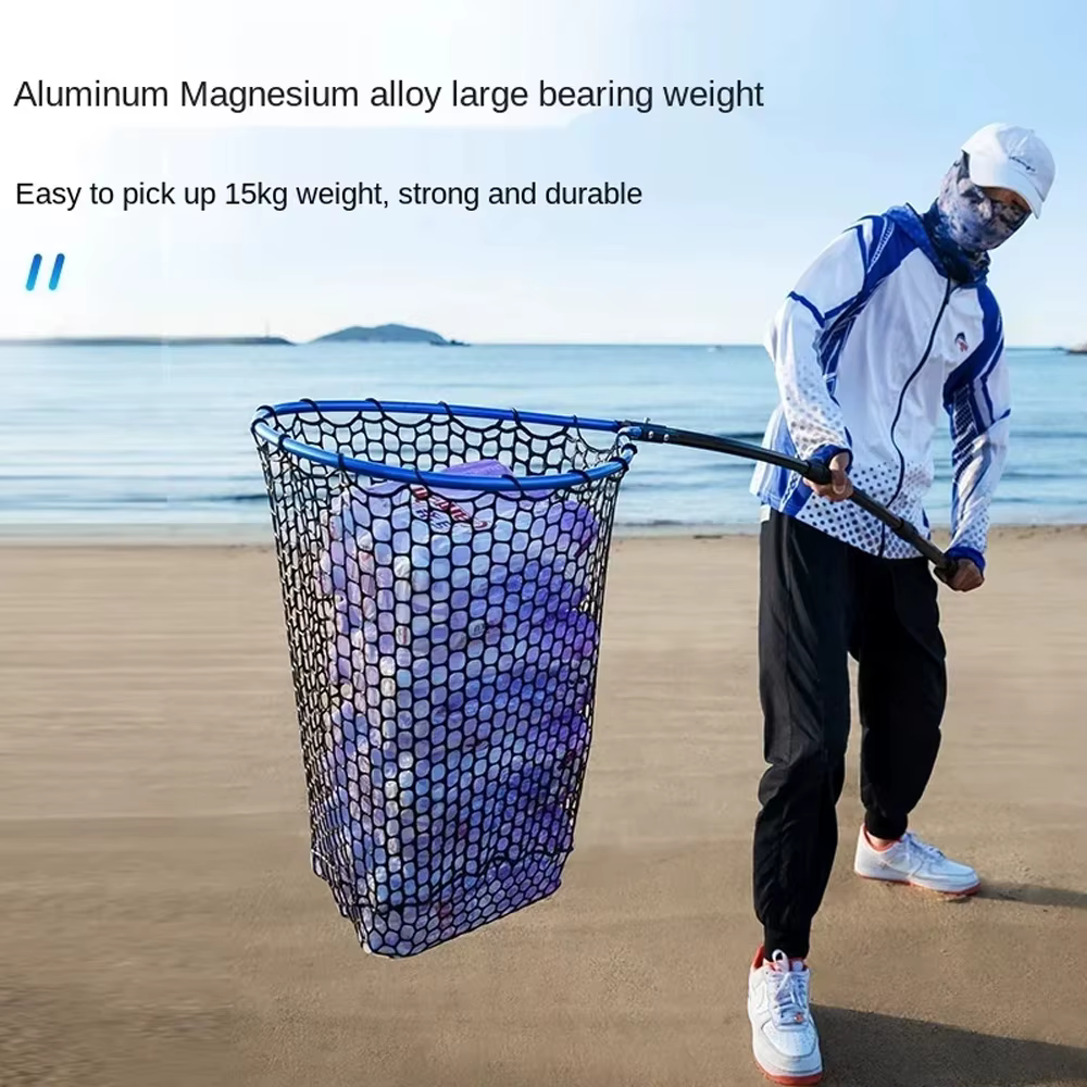 Salabre plegable ultraligero de silicona – Red de mano para pesca en mar - imagen 5