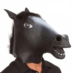 Máscara realista cabeza caballo para disfraz Halloween y fiestas temáticas