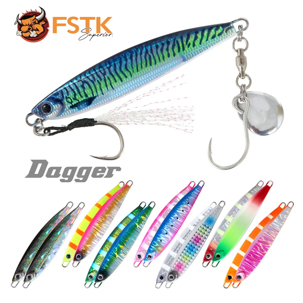 FSTK Jig metal señuelo para pesca salada – Gancho de asistencia - imagen 4