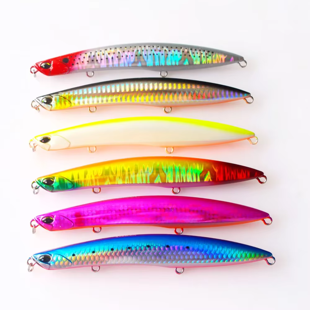 Wobbler lápiz hundible para lubina – Señuelo curricán agua salada - imagen 5