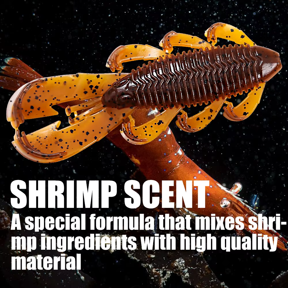 B & U Filet Craw Bait – Señuelo blando para perca
