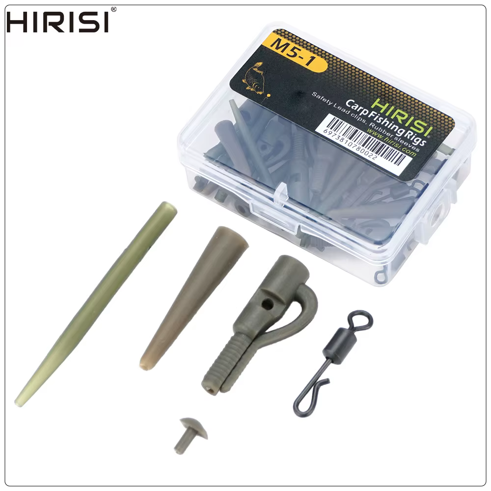 Kit Hirisi de clips de seguridad y accesorios para pesca de carpa
