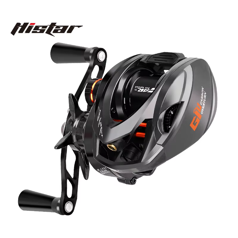 Carrete Baitcasting HISTAR Giu 99 – Carbono ligero para pesca deportiva