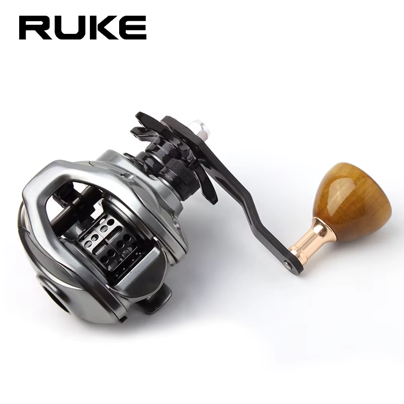 Carrete Spinning Ruke – Mango de madera para pesca - imagen 3