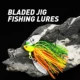 WALK FISH Wobbler señuelo giratorio Jighead sin enredos – lubina - imagen 4