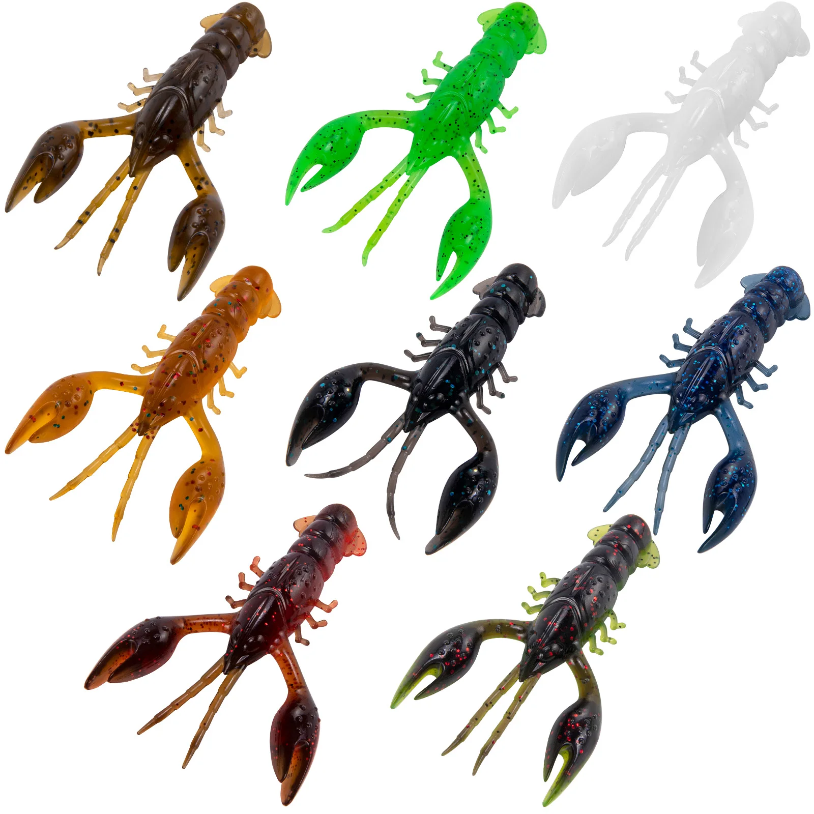 Señuelo de cangrejo suave 6,5 cm – Swimbait para lubina y depredadores