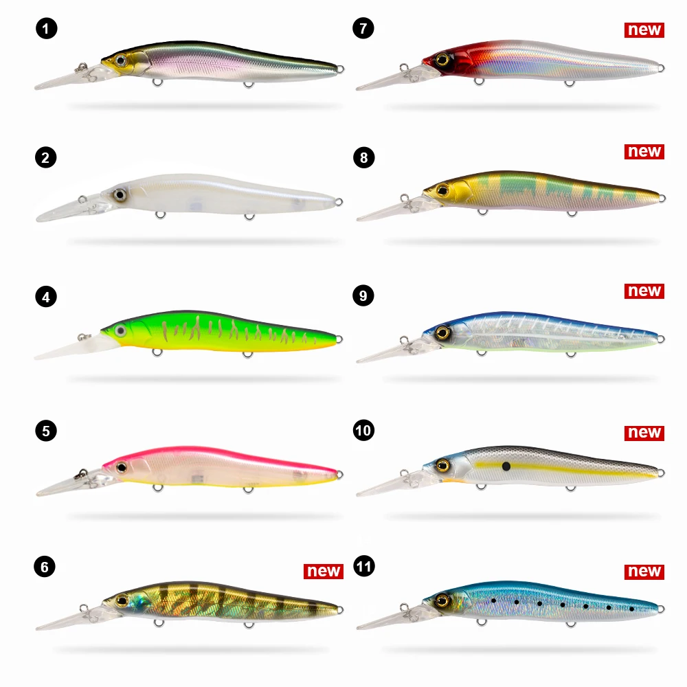 D1 Minnow Wobbler de flotación lenta para lubina y lucio - imagen 3