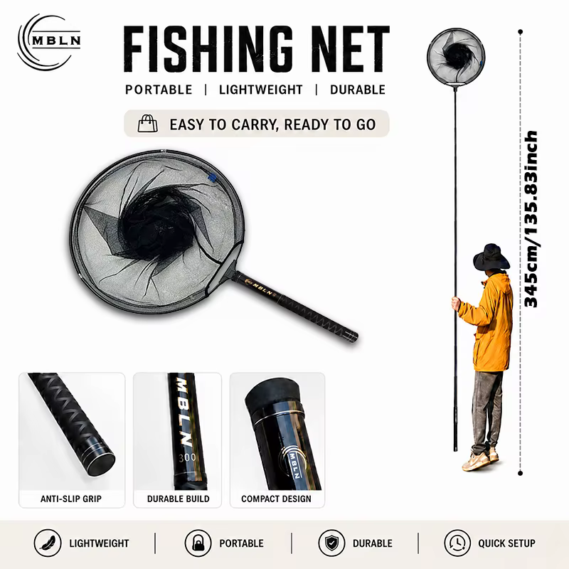 Sacadera Telescópica Plegable para Pesca en Agua Dulce - imagen 4