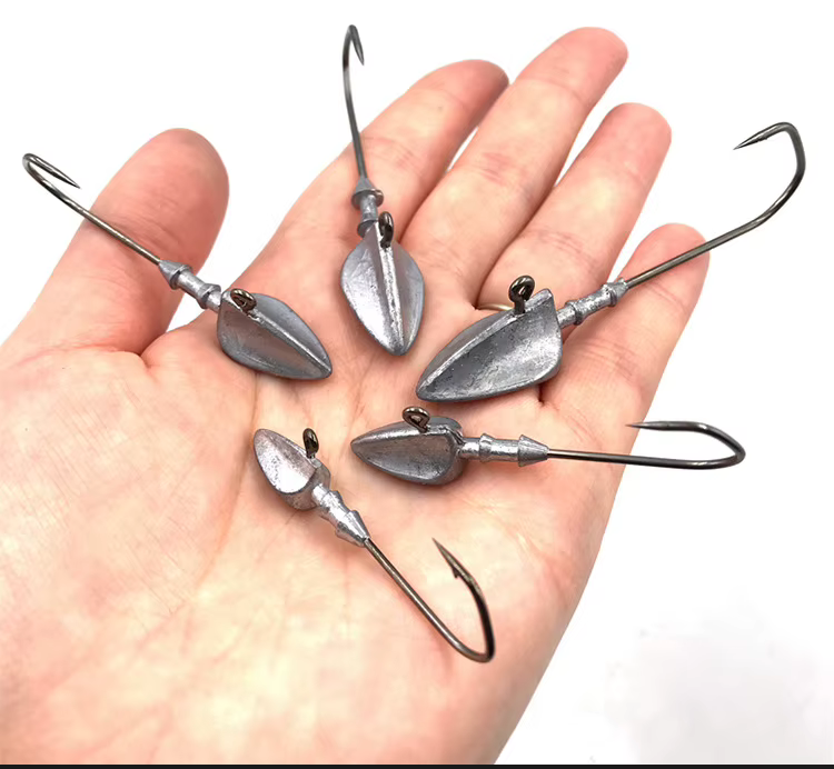 MrLurion Jig Head con púas – para vinilo y cebo suave - imagen 3