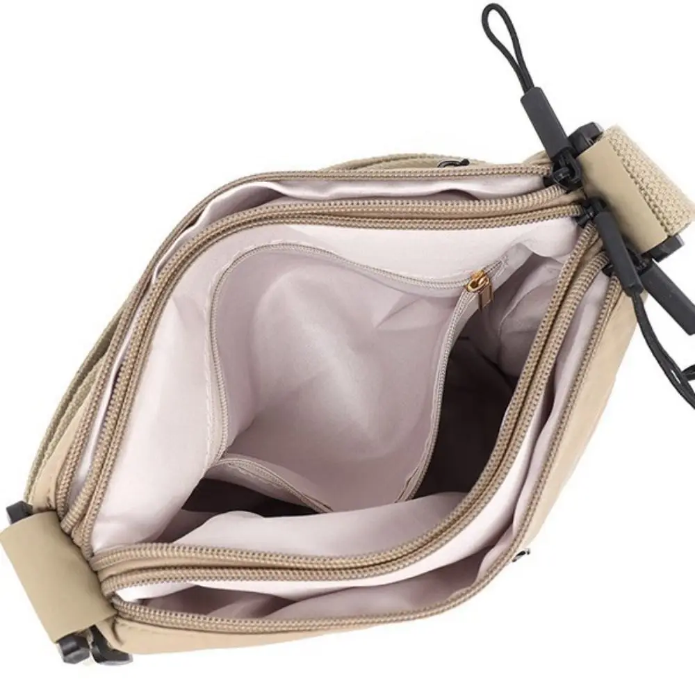Bolso bandolera impermeable de nailon ligero para mujer, portátil