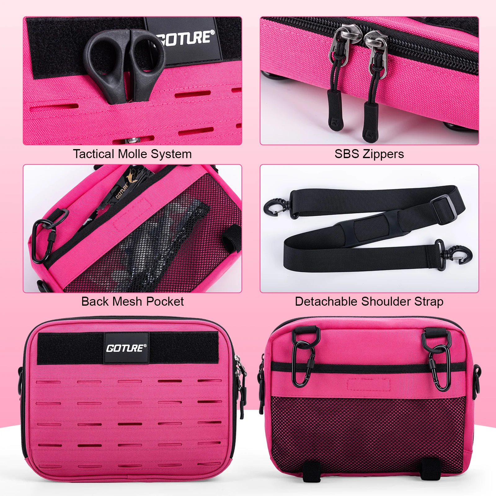 Goture Bolsa bandolera de pesca impermeable de Oxford 900D - imagen 4