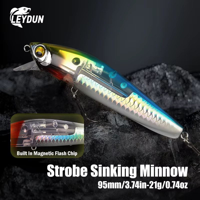 Leydun Señuelo Hundido Minnow 95mm 21g – Para lucio y lubina - imagen 3