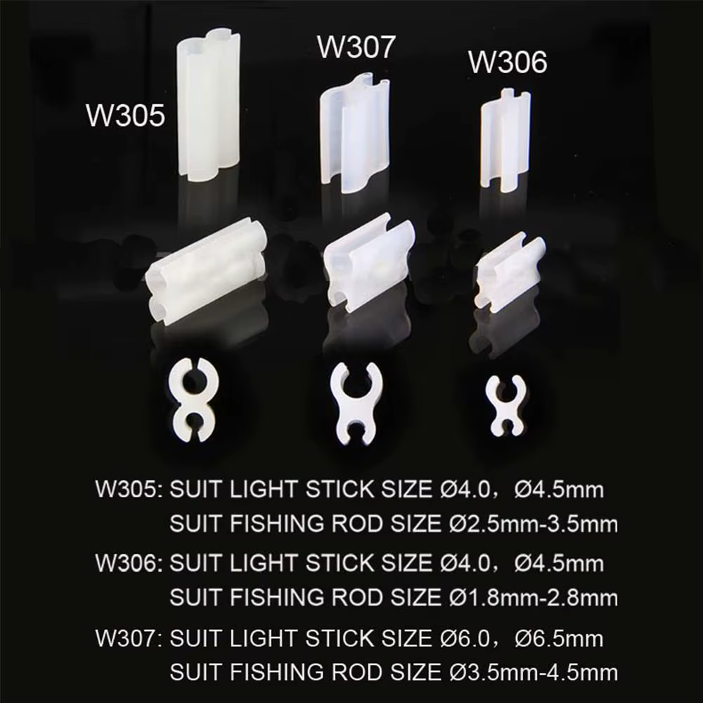 Clip luminoso fluorescente para caña de pescar – Punta nocturna reutilizable - imagen 5