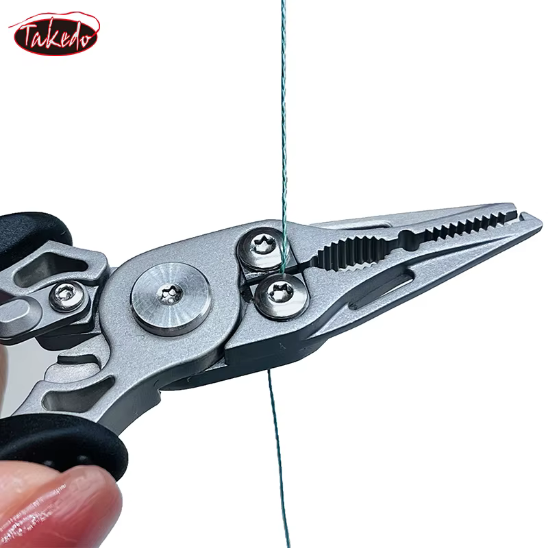 Alicates de pesca multifunción TAKEDO – Profesional con cortahilos y tijera - imagen 3