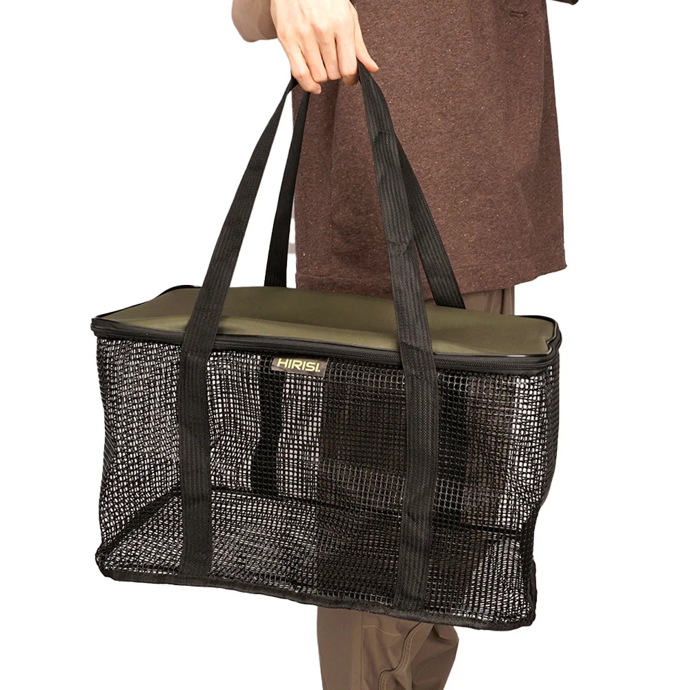 HIRISI Bolsa de malla plegable con cremallera para peces vivos - imagen 5
