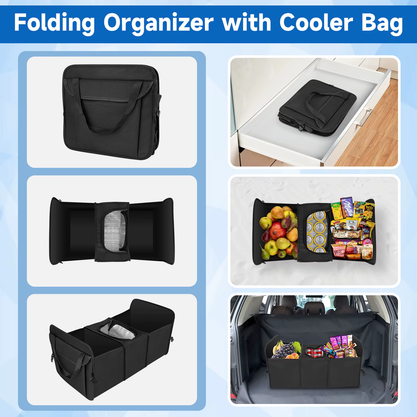 Bolsa Pesca SANLIKE – Oxford Impermeable y Plegable para Cebo - imagen 2
