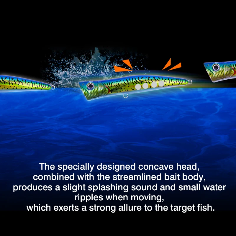 FJORD Popper Swimbait Ojo Grande – Señuelo Superficie Pesca - imagen 4