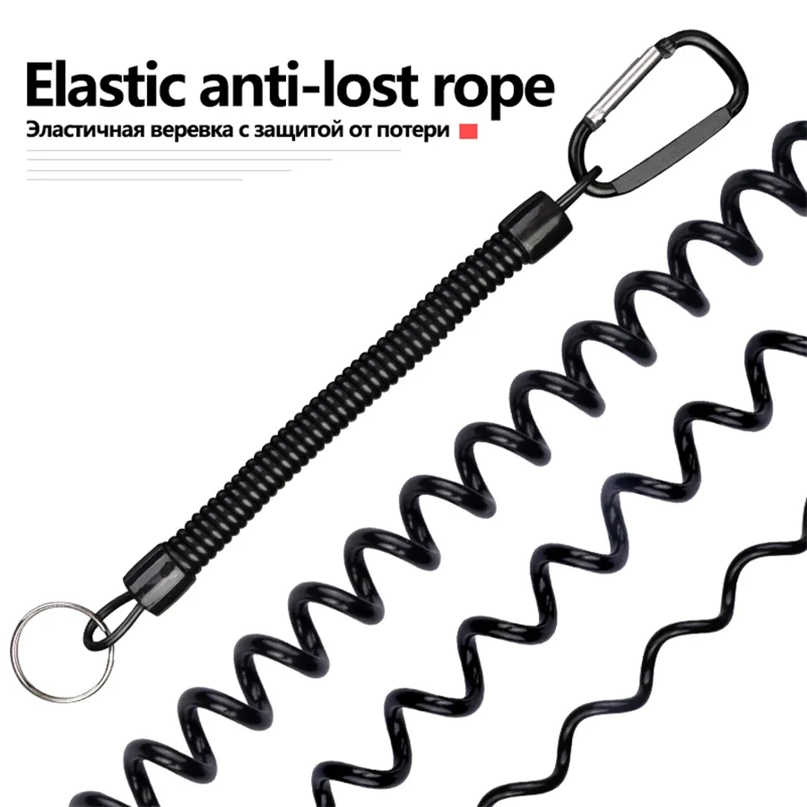 Cuerda elástica antipérdida con carrete para caña de pescar - imagen 3