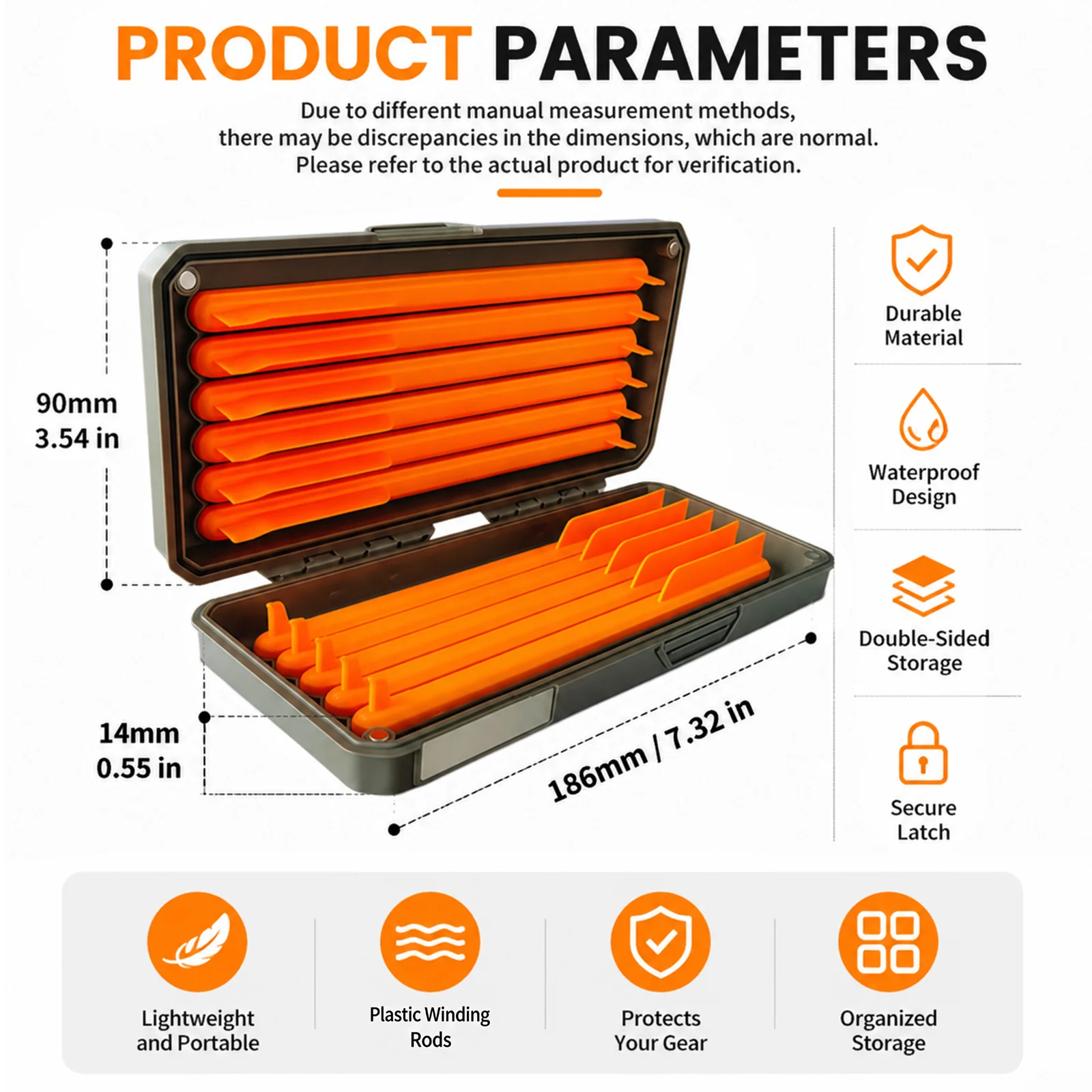 Caja aparejos carpa enrolladores magnéticos para montajes de cabello - imagen 3