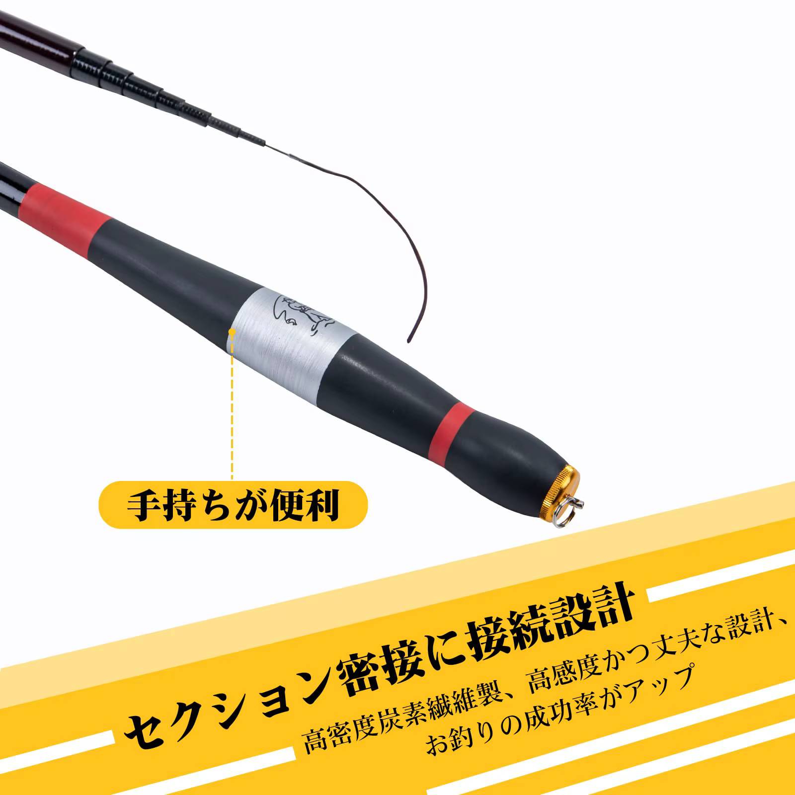 Caña telescópica Goture carbono ultraligera para pesca río carpa - imagen 4