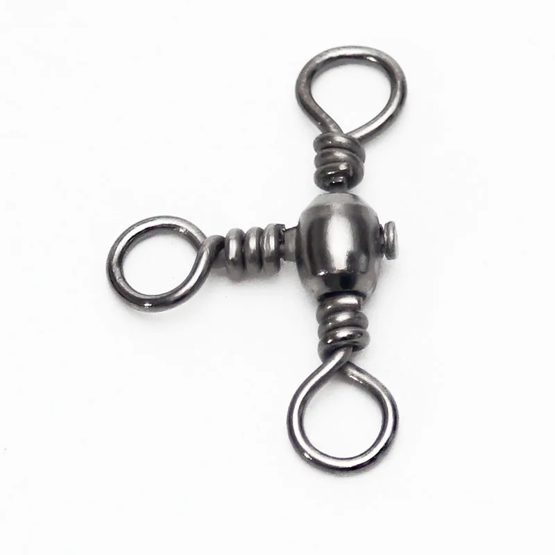 Conector de tres puntas niquelado negro con eslabón en T - imagen 3