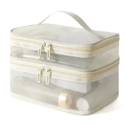 Neceser de viaje de nailon con doble capa