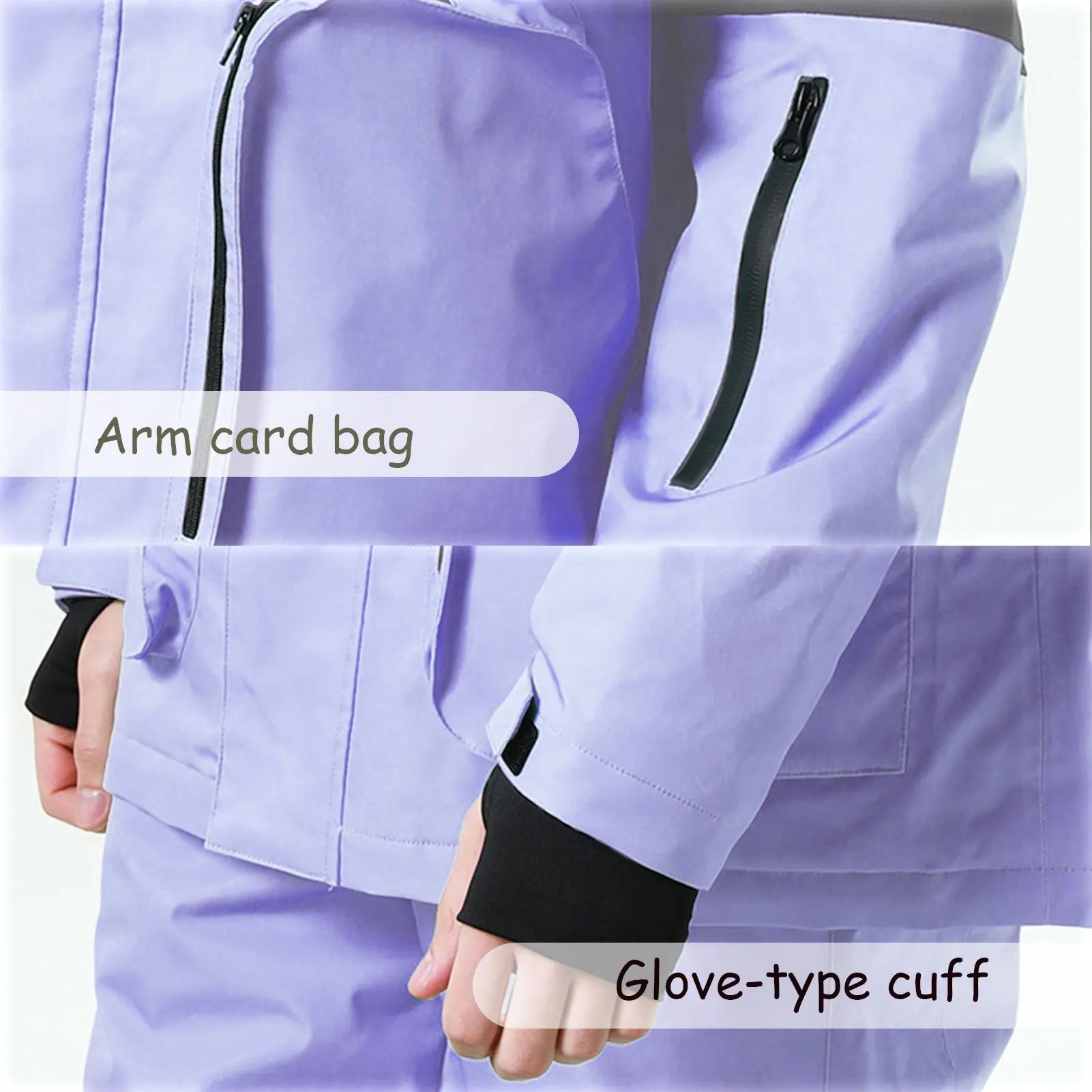 Conjunto snowboard infantil impermeable: chaqueta y pantalón cálidos - imagen 2