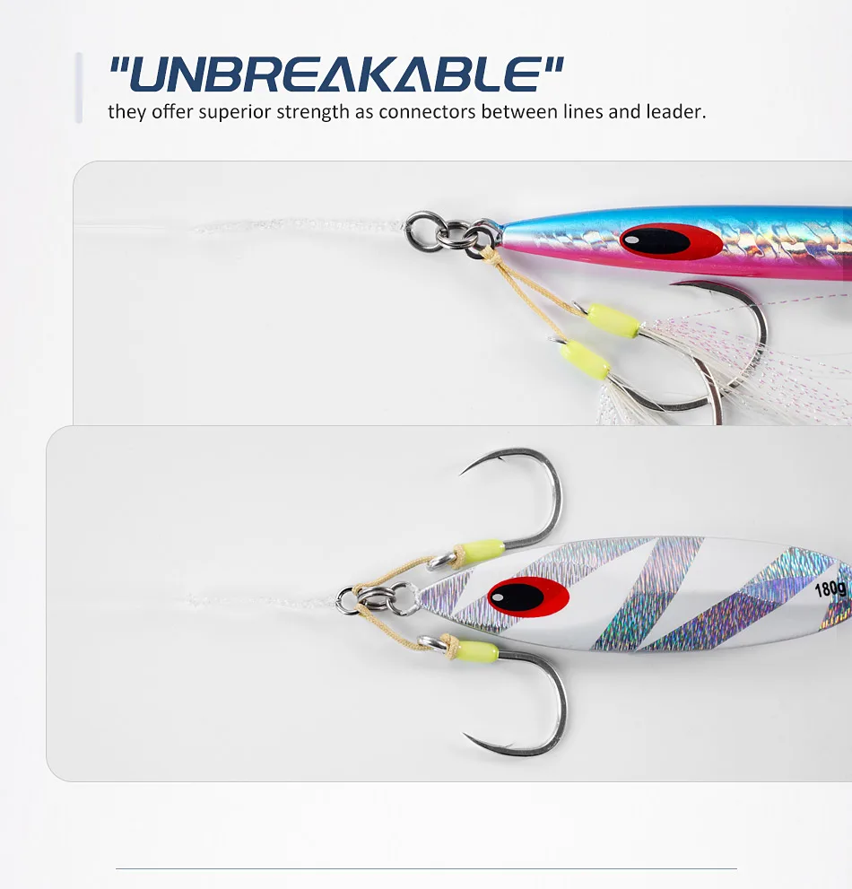 Detalle de anillas múltiples Noeby para pesca