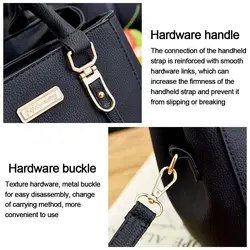 Bolso Bandolera Mujer Cuero PU – Gran Capacidad, Diseño Moderno