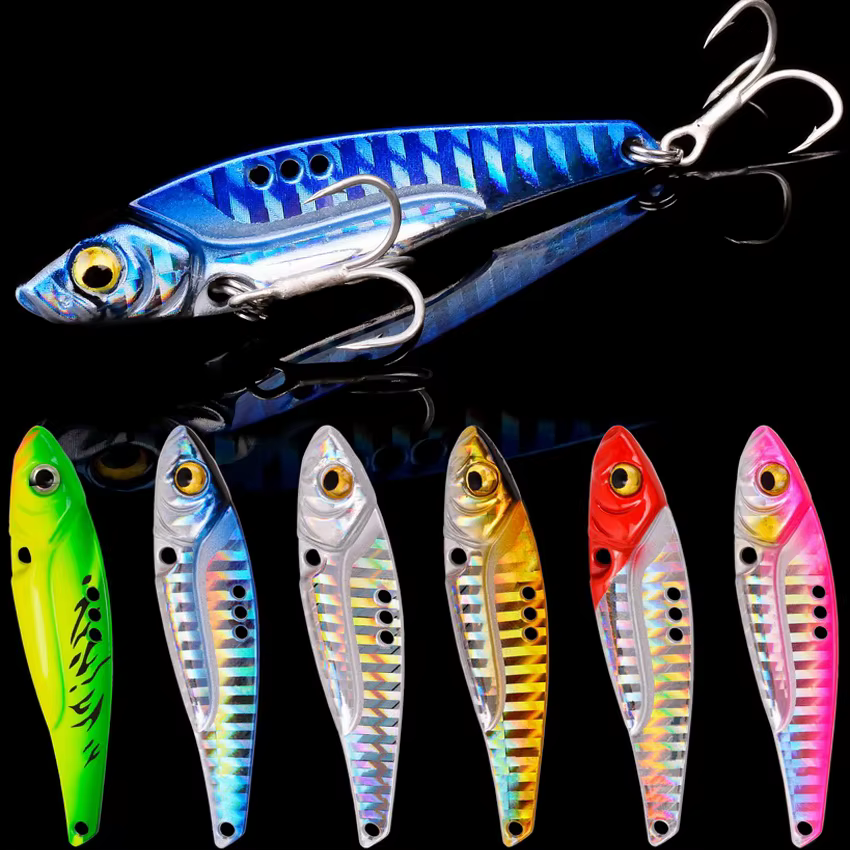 Señuelo Vib Metal – Tiro largo y ojos 3D para pesca de lubina - imagen 3
