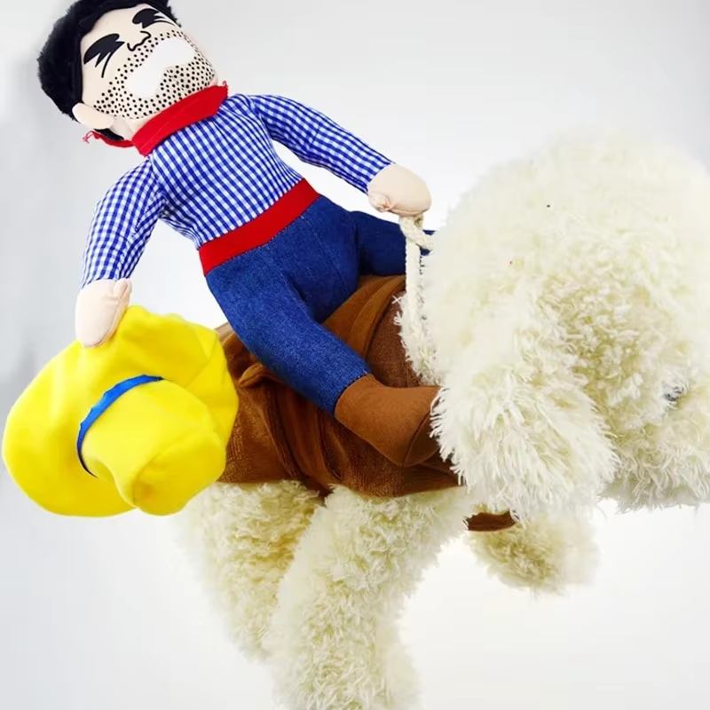 Traje Vaquero para Perro – Disfraz Cosplay con Sombrero - imagen 4