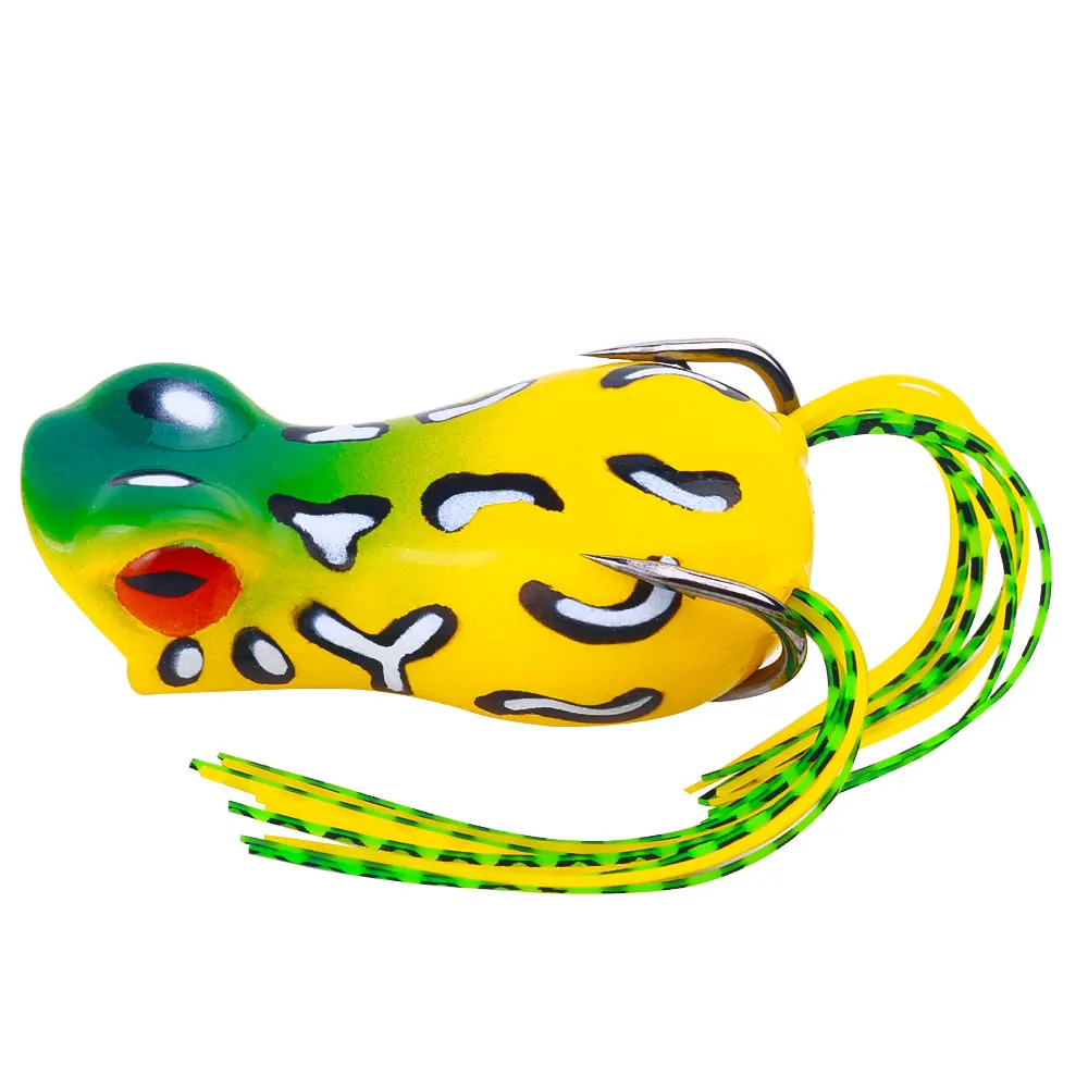 Señuelo rana silicona superficie cabeza serpiente – lubina y lucio - imagen 5