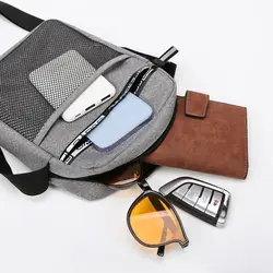 Bolso Bandolera para Hombre con Compartimento para Teléfono y Monedas