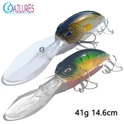 Crankbait 41g 14,6 cm lengüeta larga para lucio y lubina