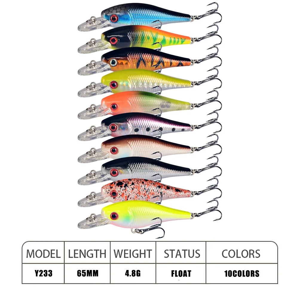 Señuelo minnow flotante para lubina, trucha y salmón - imagen 3