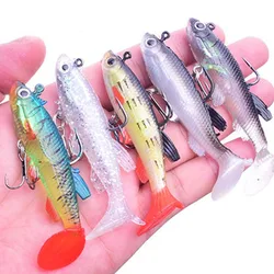 Swimbait vinilo hundido con Jig Head para lubina