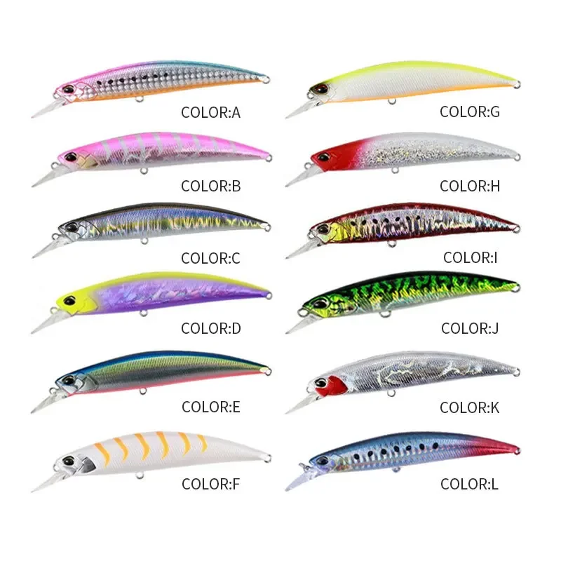 Jerkbait hundido long casting minnow para agua salada - imagen 3