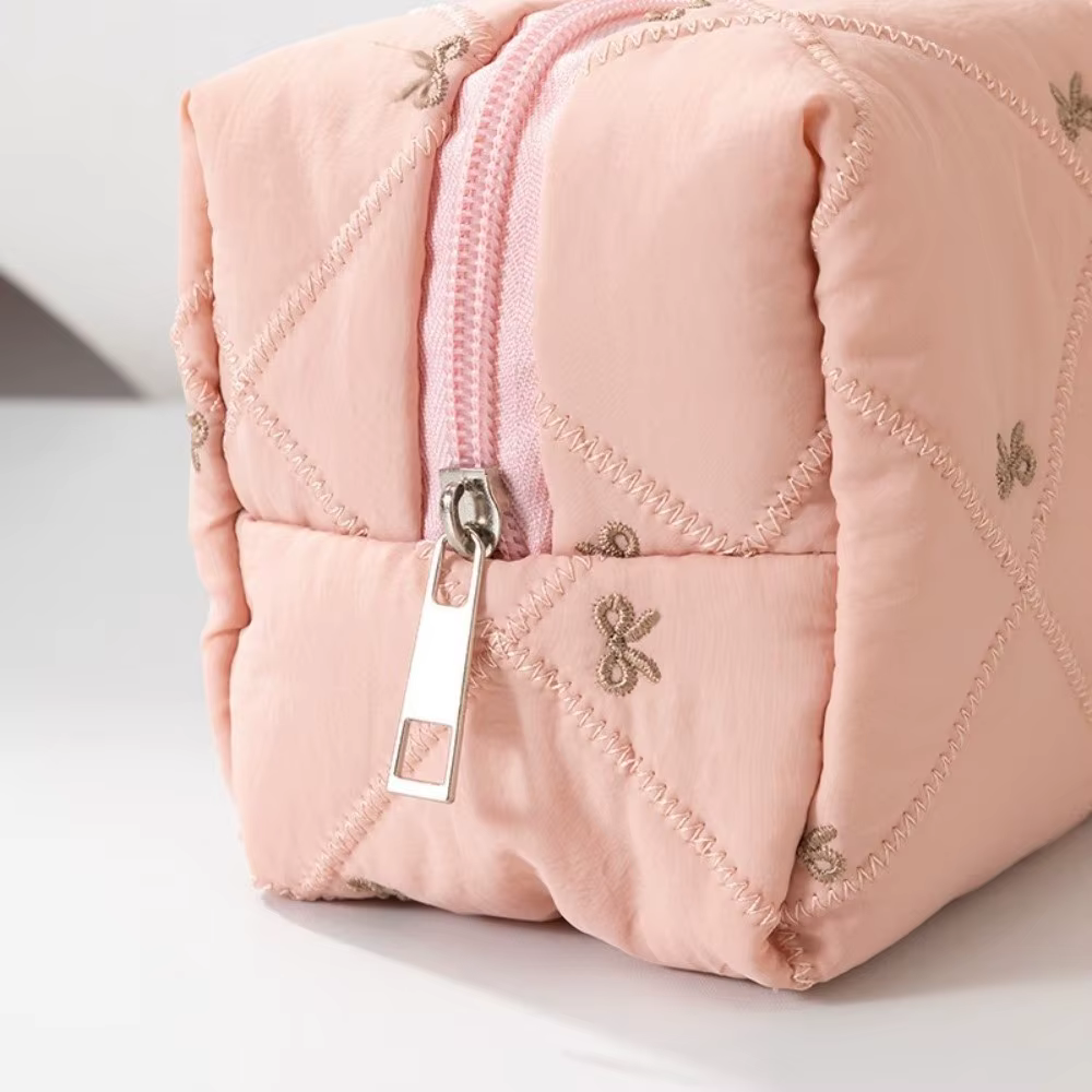 Bolsa de Maquillaje Acolchada Portátil Multifuncional para Mujer