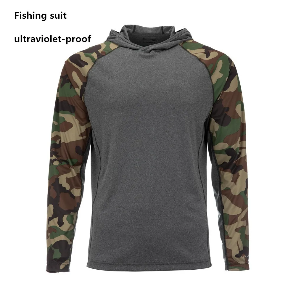 Camiseta de pesca manga larga con capucha y máscara UPF 50 ligera - imagen 3