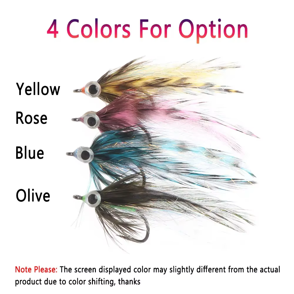 Bimoo 1 Epoxi 3D ojos de pez Señuelo minnow streamer para pesca - imagen 2