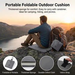 Cojín de asiento plegable impermeable Oxford grueso portátil