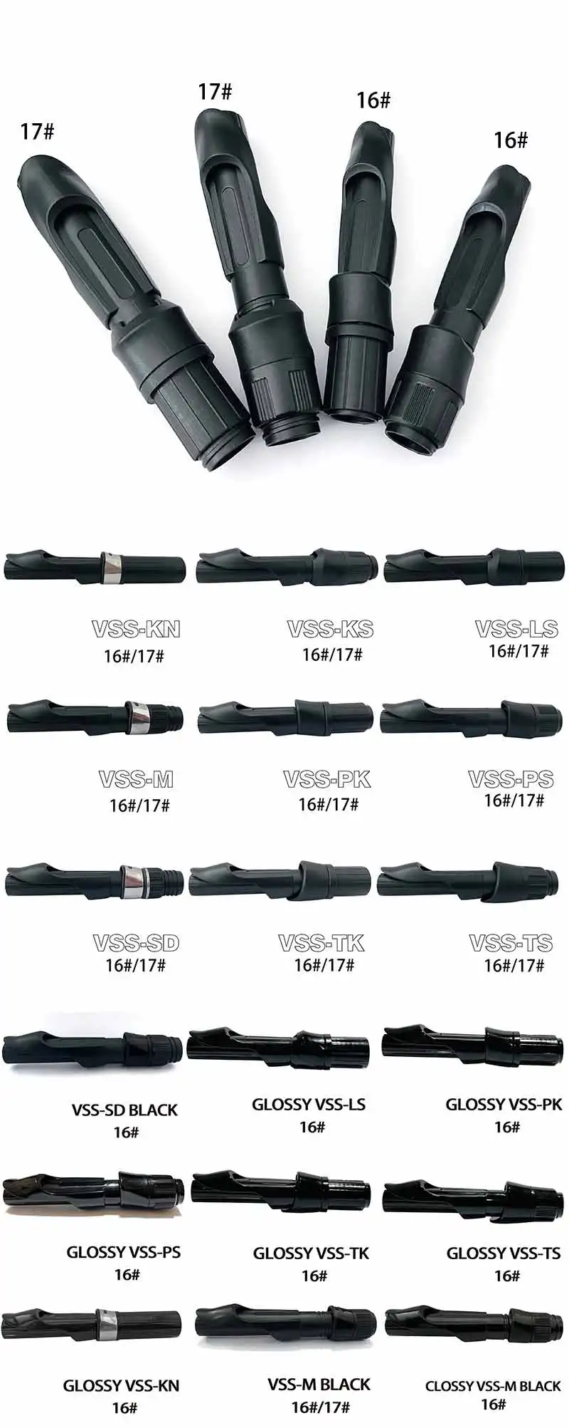 Detalle del sistema VSS de perfil bajo para caña de pesca